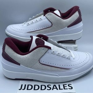 Nike Air Jordan 2 Retro Low Cherrywood White DV9956-103 Men’s Size 9 NEW
